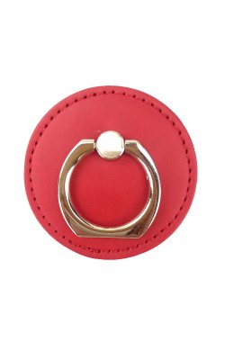 Circle tab ring holder red
