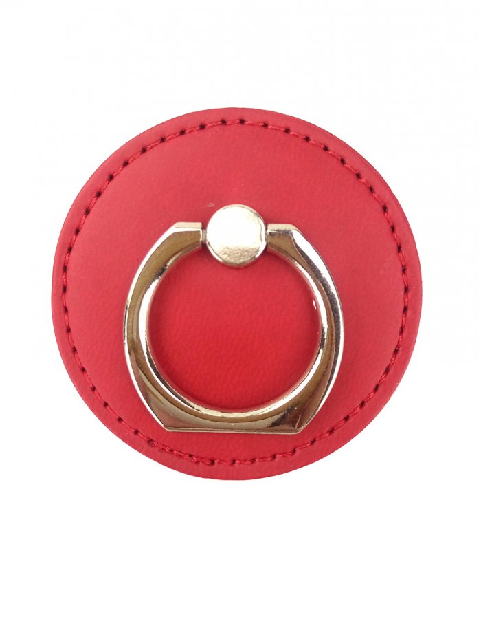 Circle tab ring holder red